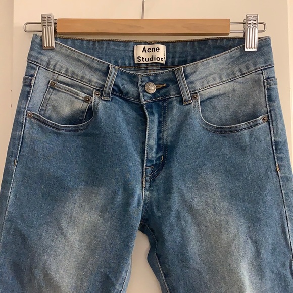 Acne Studios Skin 5 Deep Mid Rise Crop Jeans - Picture 3 of 11